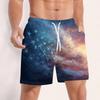 Men Swim Trunks Quick Dry Board Shorts with Drawstring Waistband Mesh and Side Pockets USA Flag Print Beachwear