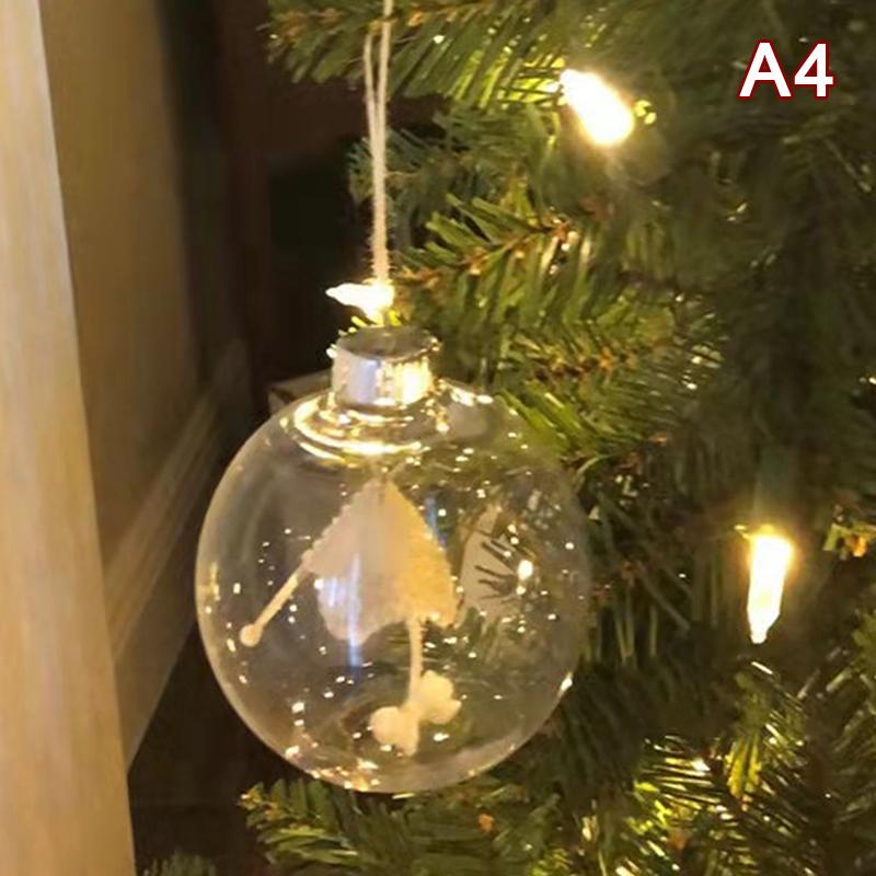 

Вязание рождественского украшения, вязаный подарок, украшения из елочных шаров, декоративные подвесные украшения для елки