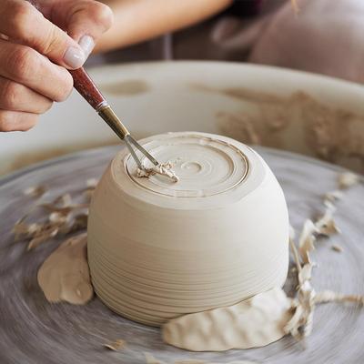 500G White Pottery Clay DIY Handmade Bake-Free Air-Drying Shaping Vacuum Packed Clay Making Vase Ring Pendant Craft Ornament