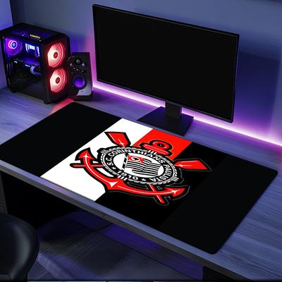 Corinthians Fc Crest Mouse Pad, Rubber Base, Esports Desk Mat, Mouse Pad for Gamers and Office Use, Gaming Desk , Easy To Clean Mat