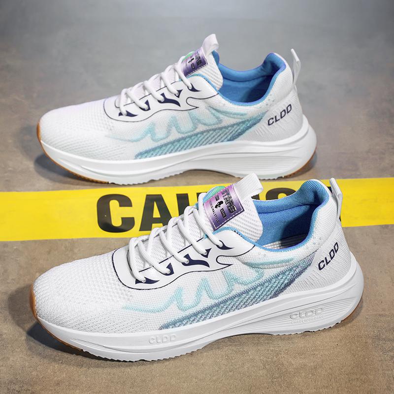 Fly-woven sneakers soft-soled running shoes student casual dad shoes 39