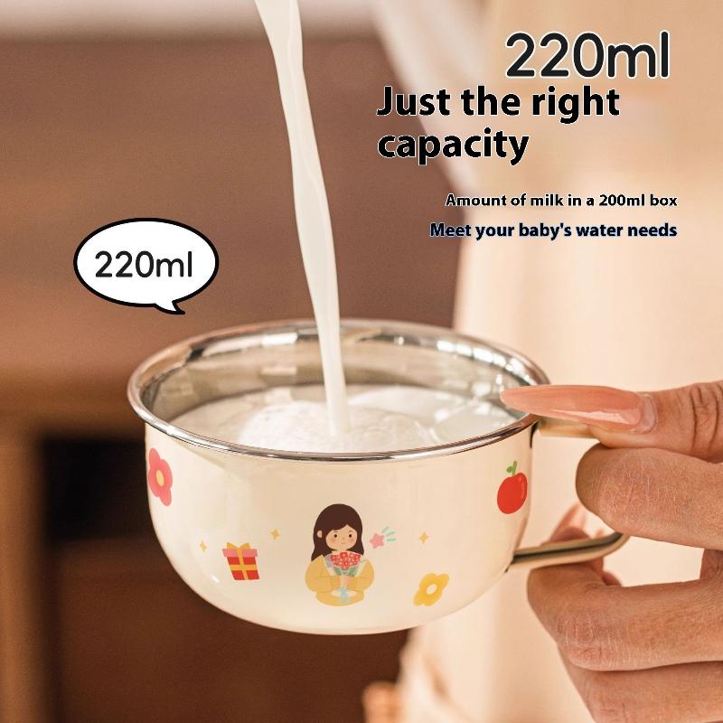 80/220Ml Stainless Steel Water Cup Mug For Kids Anti Scalding Milk Coffee Cup Mini Cute Drinking Mug Coffee Cups