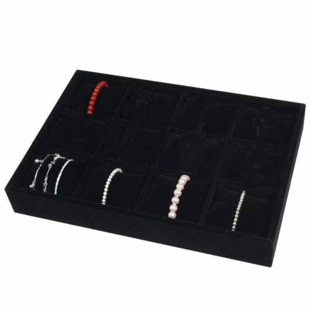 Velvet Surface Jewelry Organizer Tray Jewelry Box Display  Necklace Display
