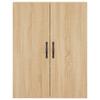 Vidaxl Display Cabinet, Sonoma Oak, 69.5X34X180 Cm, Wood-Based Material