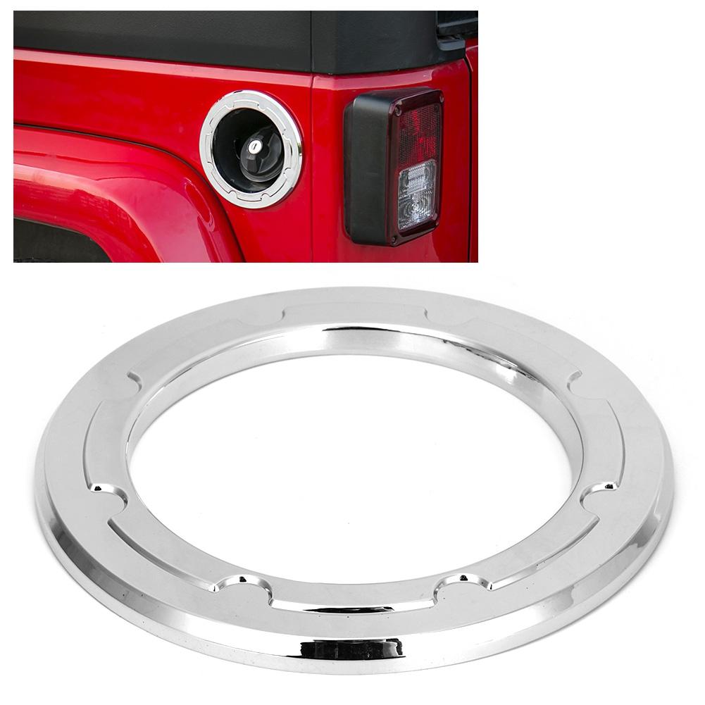 Car Decorative Protection Fuel Tank Cover Ring Fit for Jeep Wrangler 20072017
