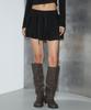 Rose Franz Lace Cancan Mini Skirt [Black]