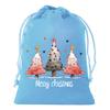 8pcs Christmas Velvet Bags Drawstring Bags Gift Bags Christmas Candy Bags Drawstring Drawstring Bags