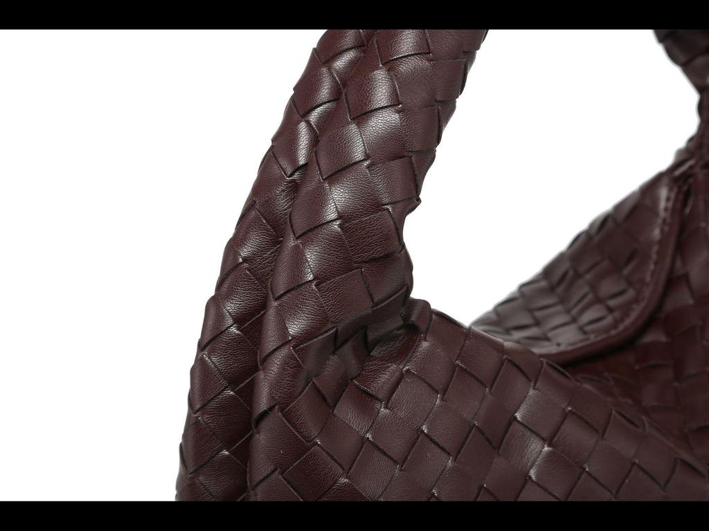 High-Capacity Soft Leather Hand-Woven Underarm Bag – Solid Color, Casual, and Stylish Handbag