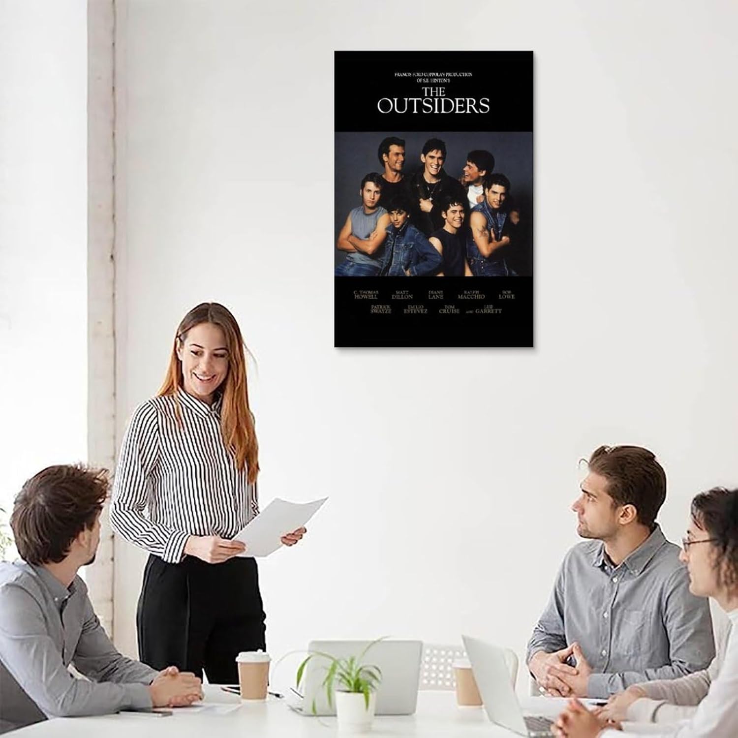 The Outsiders Movie Poster Teen Drama Office Poster Art Canvas Prints Hanging Picture Gifts Home Modern Decorative Posters 12x18inch(30x45cm)