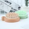 Soft Hair Washing Comb Comfortable Scalp Massage Brush Silicone Shampoo Brush  Bath SPA