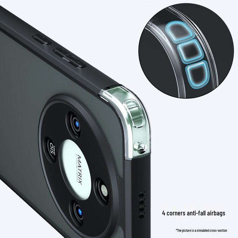 Smorss Frosted Anti-Fall Phone Case for Honor X70