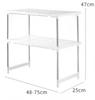 Independent Stainless Steel Microwave Oven Shelf Double Adjustable Kitchen Storage Holders Standing Type Detachable