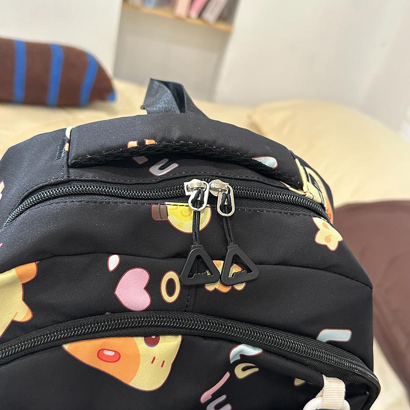 Cartoon Print Student Schoolbag Women's Backpack Large Capacity Backpack