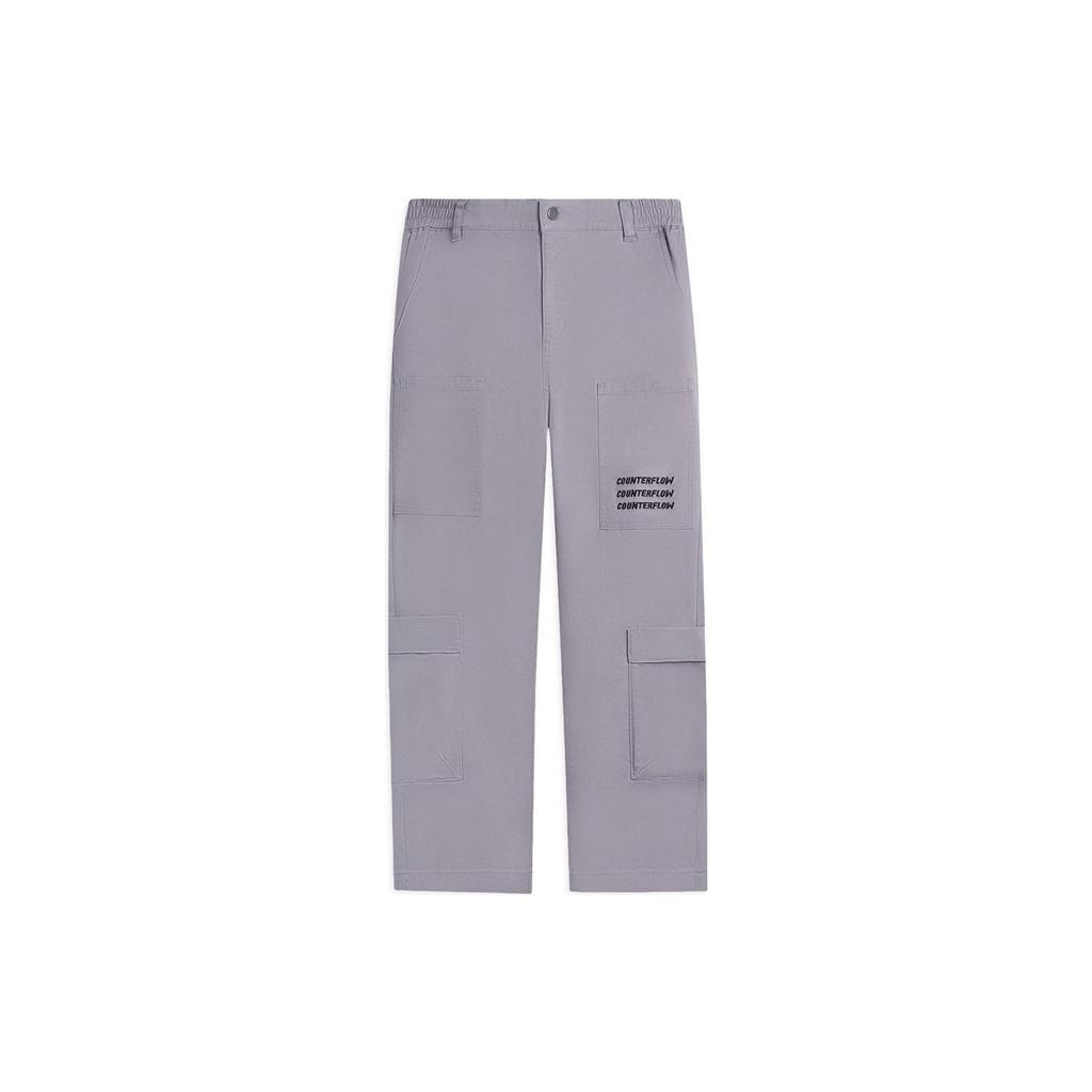 Li Ning CF Tracing Casual Pants Unisex Gray AKXSC21-2