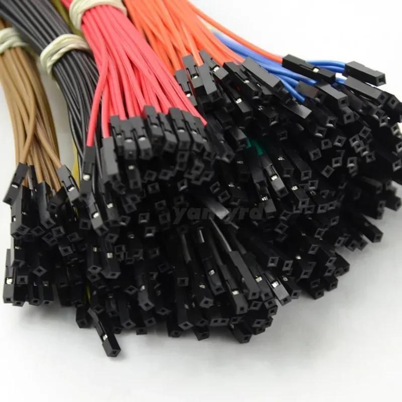 100 Stück DIY Elektronik-Kit Breadboard Dupont-Kabel für Arduino 20cm 2,54mm Linie Stecker Buchse Dupont Jumperkabel 1P Verbinder