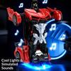 Transformable Remote-controlled Car, One-button Transformation and 360° Rotation for Car-robot, Suitable Gift for Children, Perf