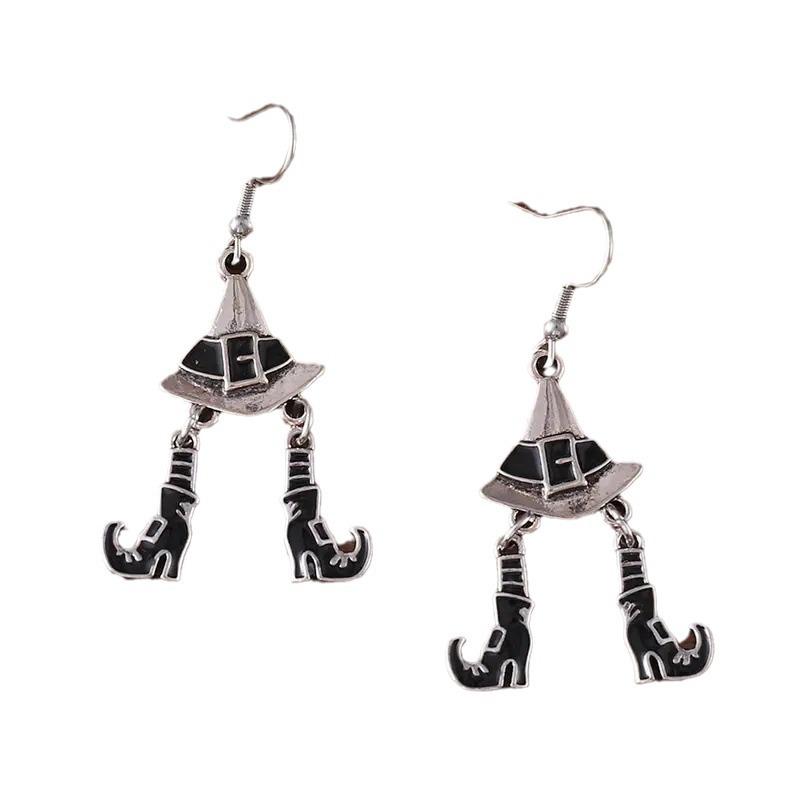 Halloween Gothic Witch Funny Retro Earrings
