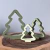 1/3Pcs Christmas Tree Silicone Mold DIY Handmade Hollow Xmas Tree Ornament Crafts Mold Gypsum Cement Epoxy Resin Casting Mold