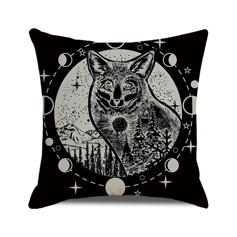 

Halloween Trick or Treat Linen Cushion Cover 45x45cm Cartoon Sofa Pillow Case 45*45cm