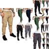 Mens Urban Fashion Slim Fit Zipper Shirring Twill Cargo Jogger Pants In Premium Quality Cotton Blend