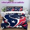 Set Copripiumino Trapuntato con Fantasia Houston Texans Federa Decorazione per la Casa Regalo di Compleanno (1 * copripiumino + 2 * federa, senza nucleo)