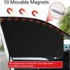 Car Side Window Sun Shades Window Sunshades Privacy Curtains, 100% Block Light Front&Back 4pcs