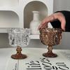Retro Crystal Ice Cream Goblet Set