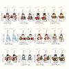 6/12 Pairs of Cute Acrylic Christmas Snowman Earrings – Women's Cartoon Style Festive Pendants