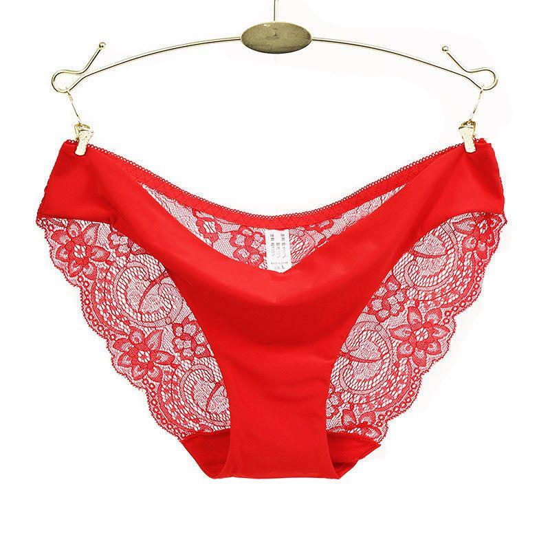 

Seamless Lace Women Gstring Briefs Panties Thongs Lingerie Underwear Knickers Red,L