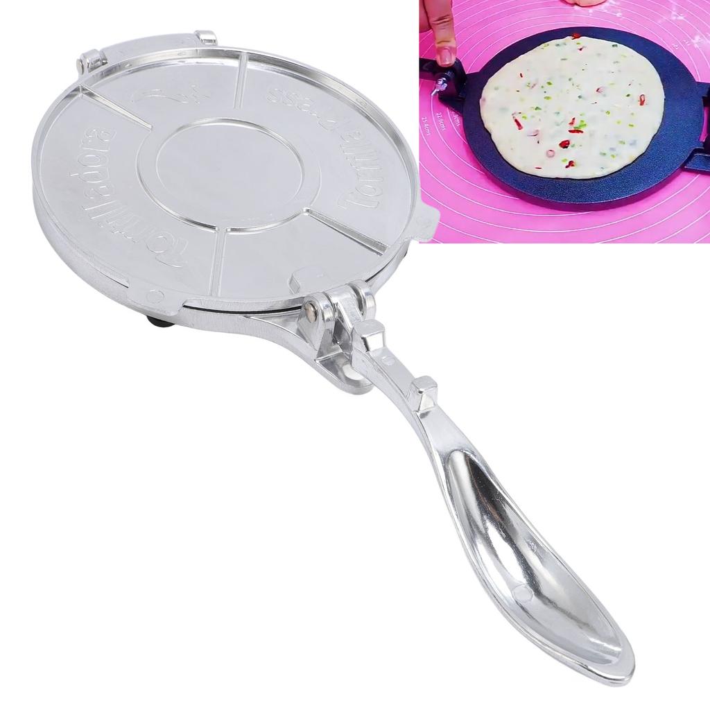 Tortilla Press 8in Cooker Aluminium Alloy Dough Thinning Multifunctional Kitchen Utensil Tool