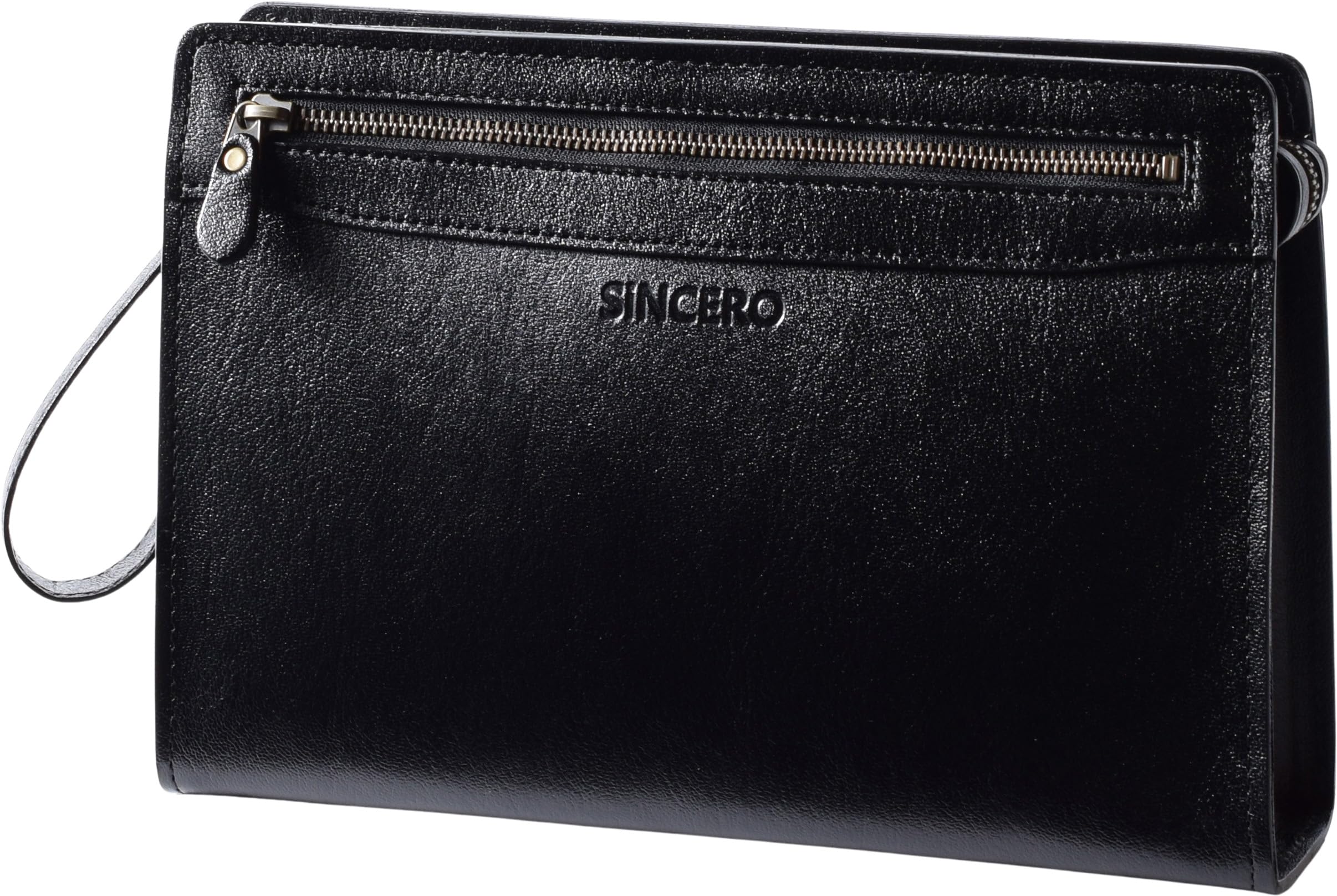 

SiNCERO Men s Genuine Leather Second Bag, Made in Japan, B5 Size, wr-1001 (Black)