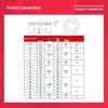 FURONGHUA 304 Stainless Steel Mixed Flat Washer Assortment