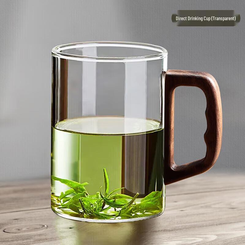 Chuang Fa Square Handle Heat-Resistant Glass Teacup