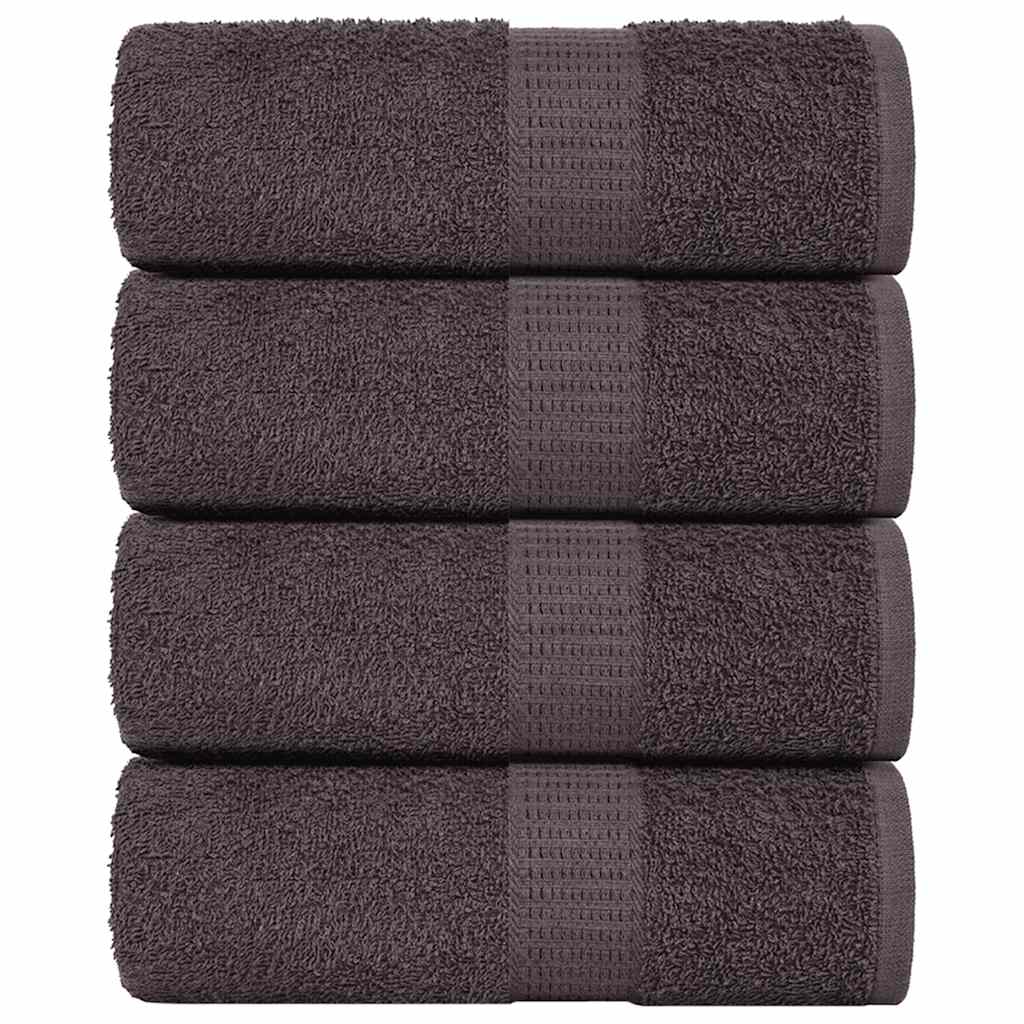 FROGN Washcloths 4 pcs. Anthracite 15 x 21 cm 360 g m²