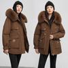 Women's Clothing Velvet Thickened Pie Overcomes Women's Short Winter New Big Fur Collar Slim and Thin Cotton Jacket