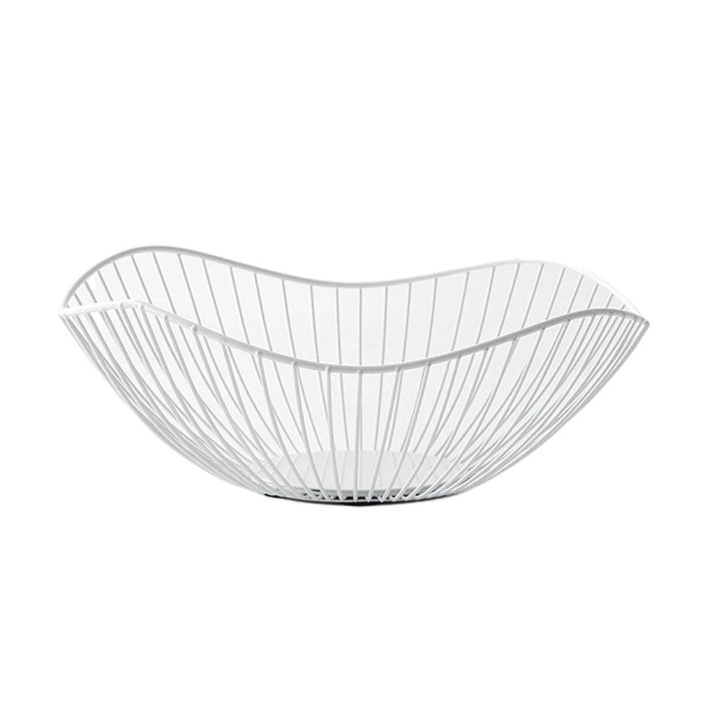 Metal Fruit Basket Wide Application Modern Style Large Capacity Metal Fruit Baskets Metal Fruit Bowl