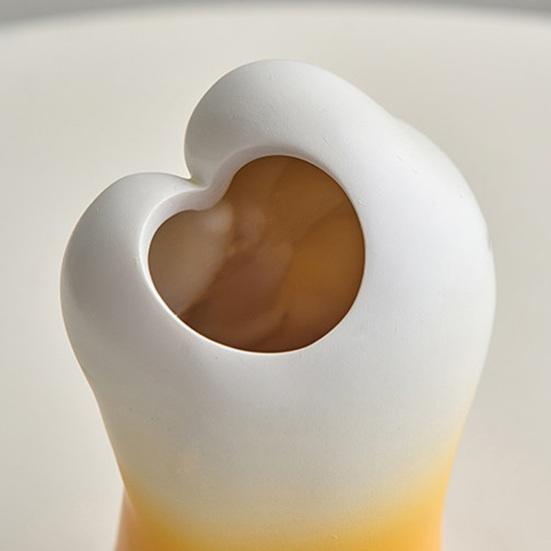 Cute Cat Paw Vase, Cartoon Paw Shaped Resin Flower Arrangement Vase, Desktop Decorative Plant Holder for Living Room, Bedroom, Bookshelf