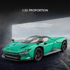 1:32 Daytona SP3 Supercar Legierung Auto Modell Sound und Licht Pull Back Kinderspielzeug Sammlerstücke Geburtstagsgeschenk