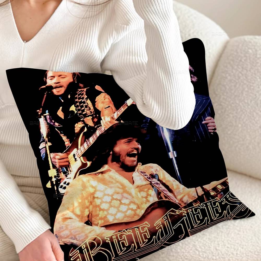 Cool Band B-bee G-gees 45*45cm Cushion Cover Pillow Cover Decor Pillowcase Home Pillowcase For Couch Pillow