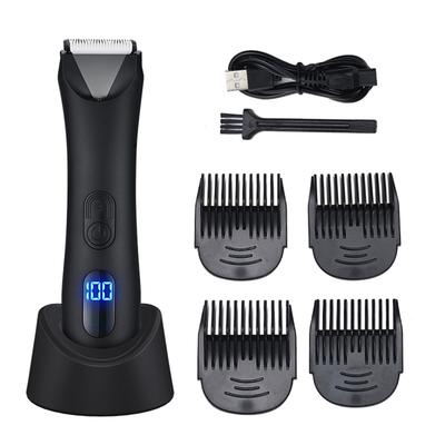 Electric Private Trimmer Digital Display Hair Cutting Shaving Knife Male and Female Body Hair Pubic Hair Leg Hair Scissors