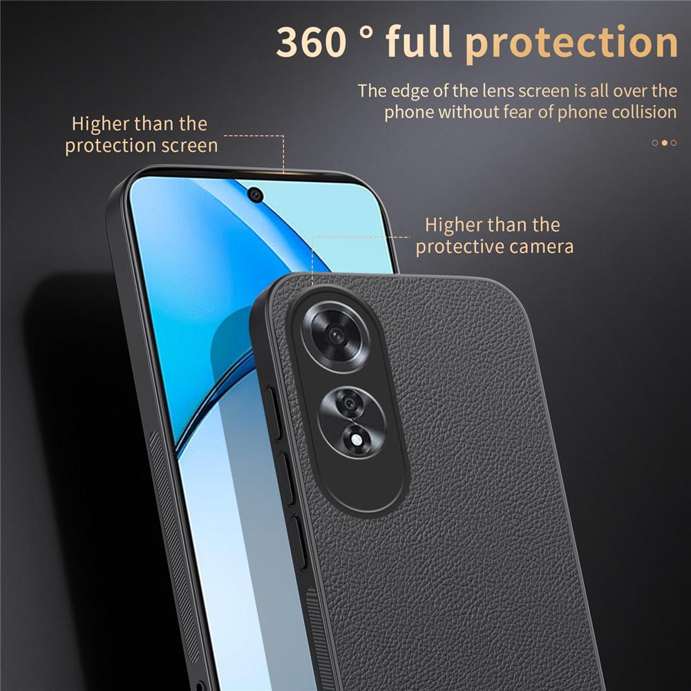 For Magsafe Luxury Business Leather Soft Frame Magnetic Cover For OPPO A60 4G OPPOA60 4G Phone Cases Capa