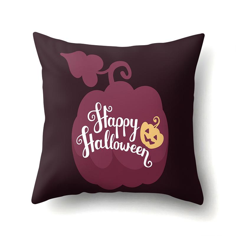 Halloween Pillowcase Car Waist Pillow Pumpkin Sofa Cushion Cover Office Home Living Room Pillowcase