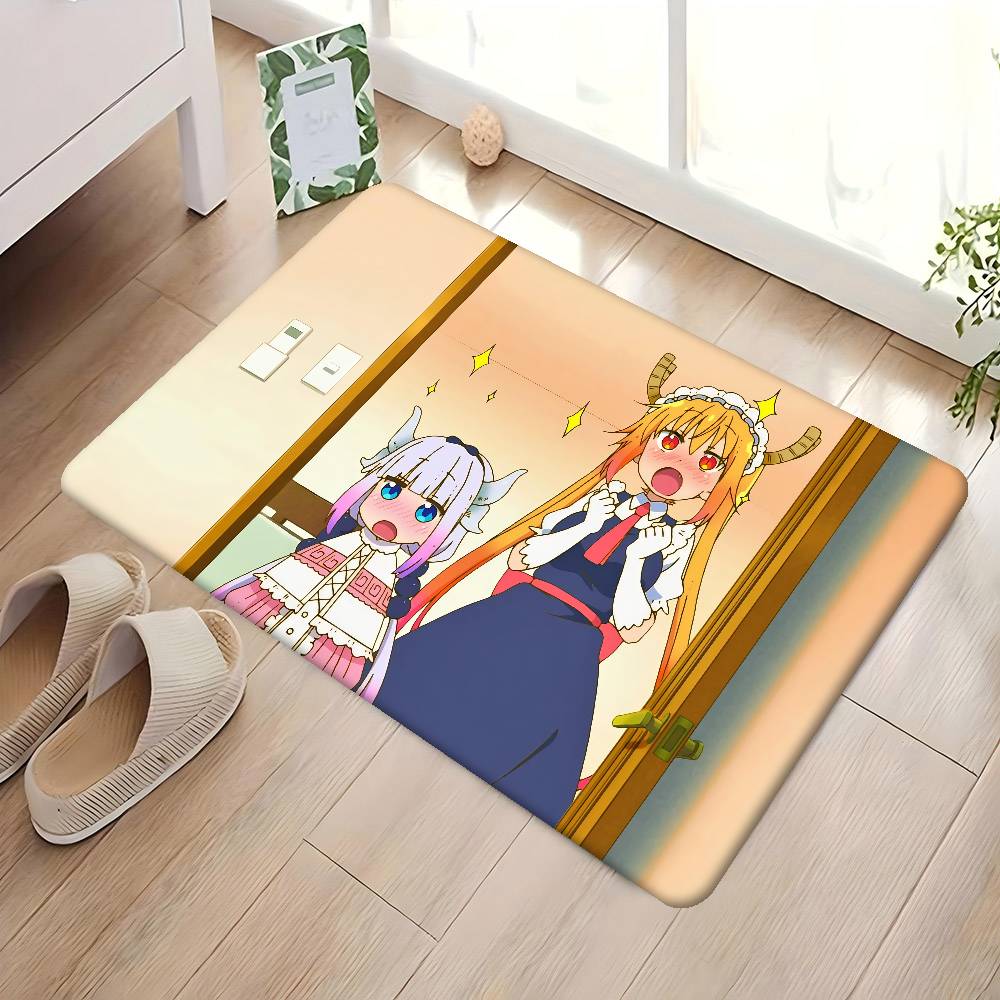 

Miss Kobayashis Dragon Maid Floor Mat Rectangle Anti-slip Home Soft Badmat Front Door Indoor Outdoor Mat Hotel Decor Mat 50x80 cm