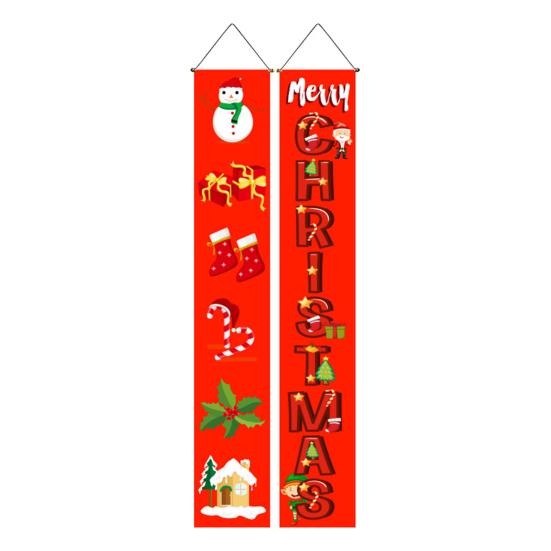 Christmas Porch Sign Bright Color Festival Supplies