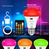 E27 Wireless RGB/CW Stepless Dimming USB Rechargeable Light Bulb with Remote Control Battery-Powered Light Bulb Dimmable/Timer