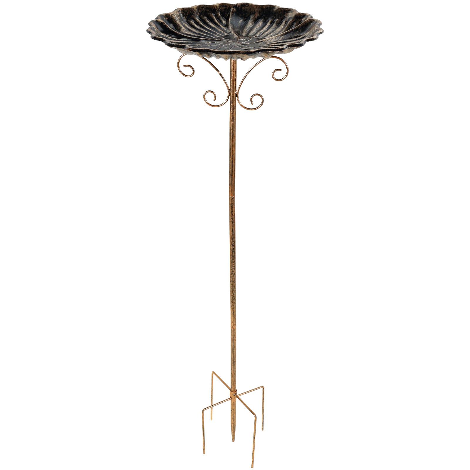 

Кормушка-поилка для птиц, железная, садовая, уличная, напольная, винтажная, регулируемая по высоте, садовая, уличная, для патио, двора, газона, колышек, украшение