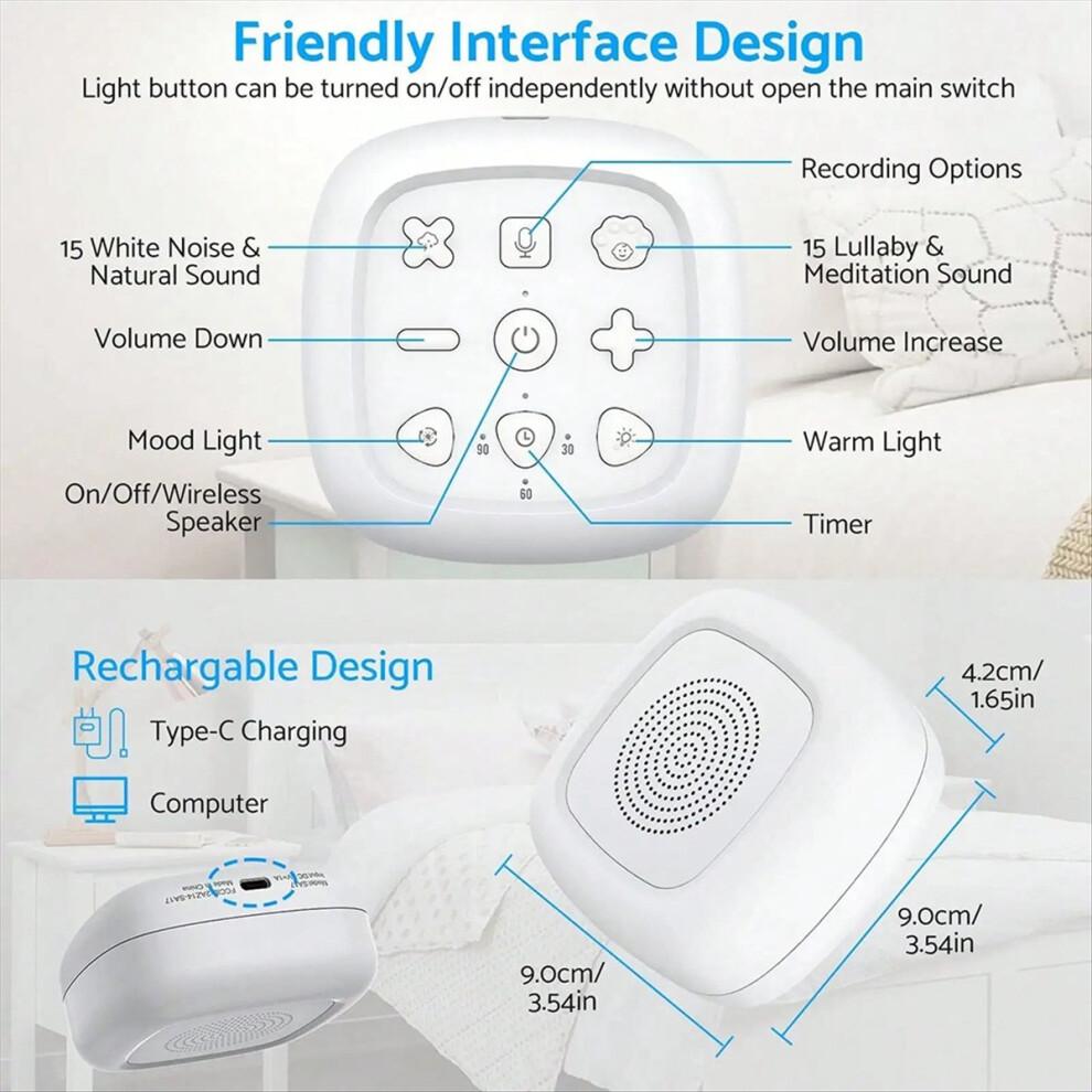 Wireless White Noise Machine Sound 30 Sounds Sleep