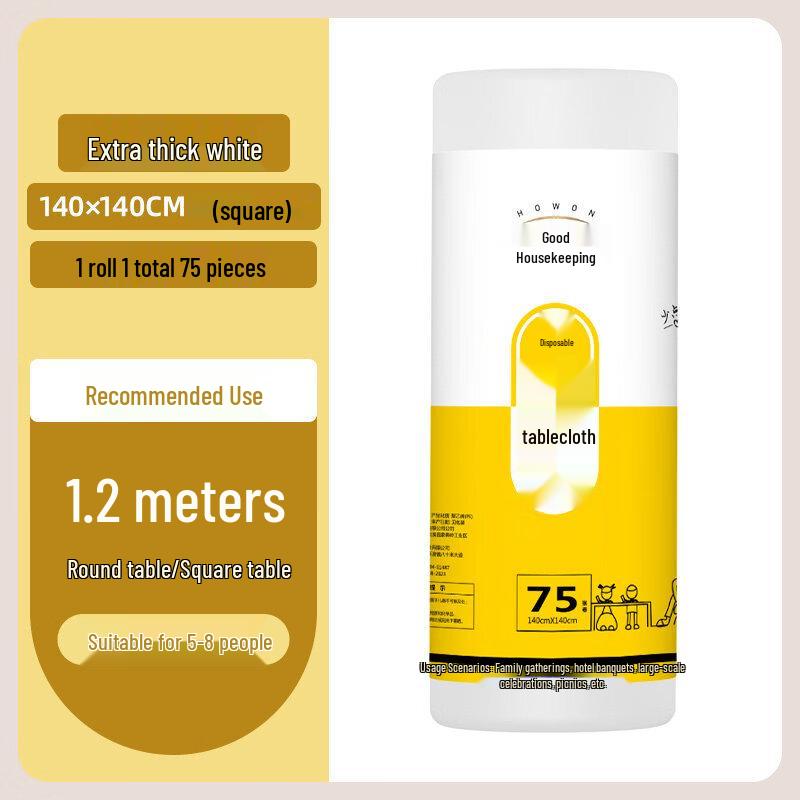 ZISIZ Disposable Plastic Tablecloth