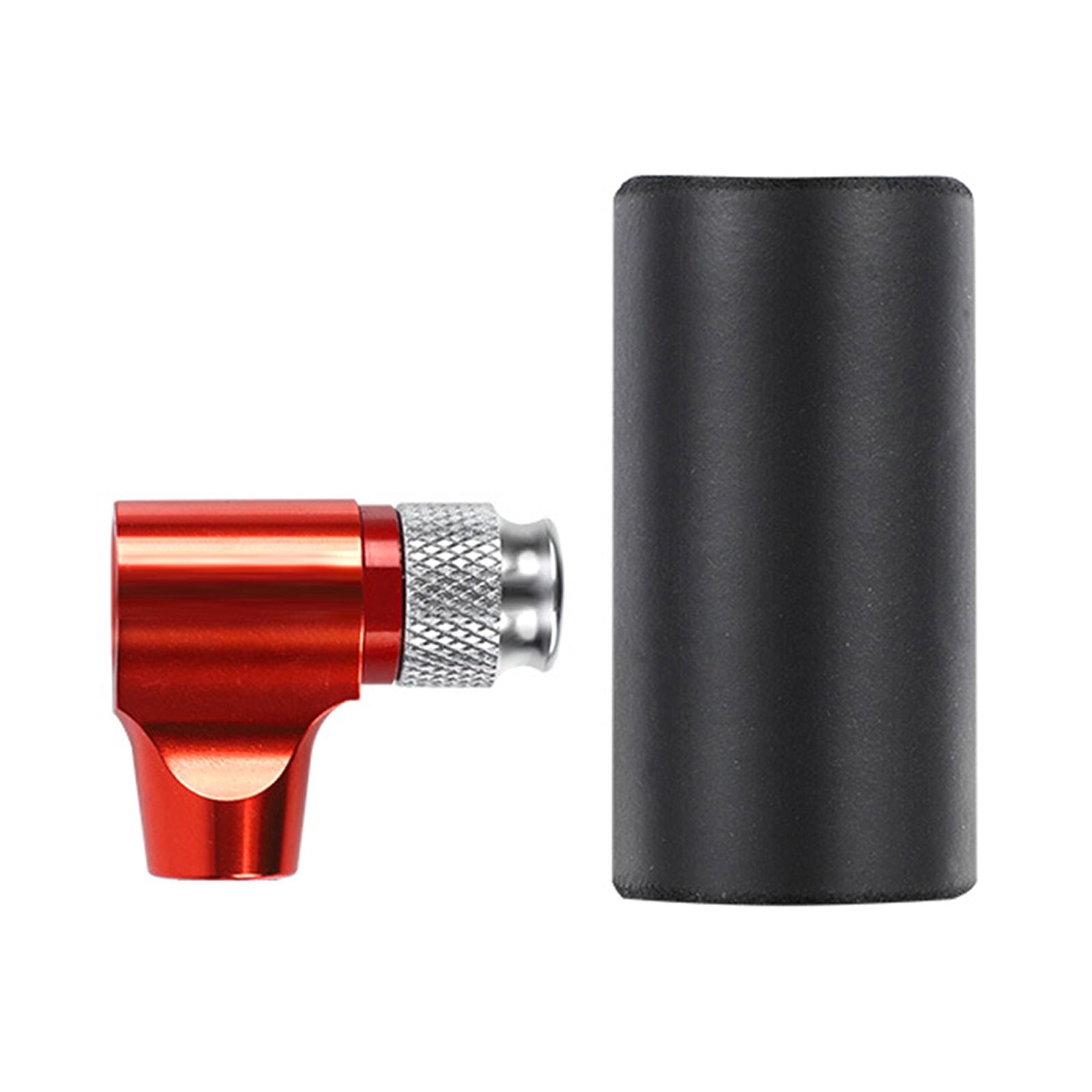 

Насос CO2 с изолирующим рукавом Портативный велосипедный насос для шин Насос для шоссейного велосипеда для горного велосипеда Гоночный велосипед красный