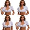 The Munich Oktoberfest Costume White Polyester Traditional Dress For Women